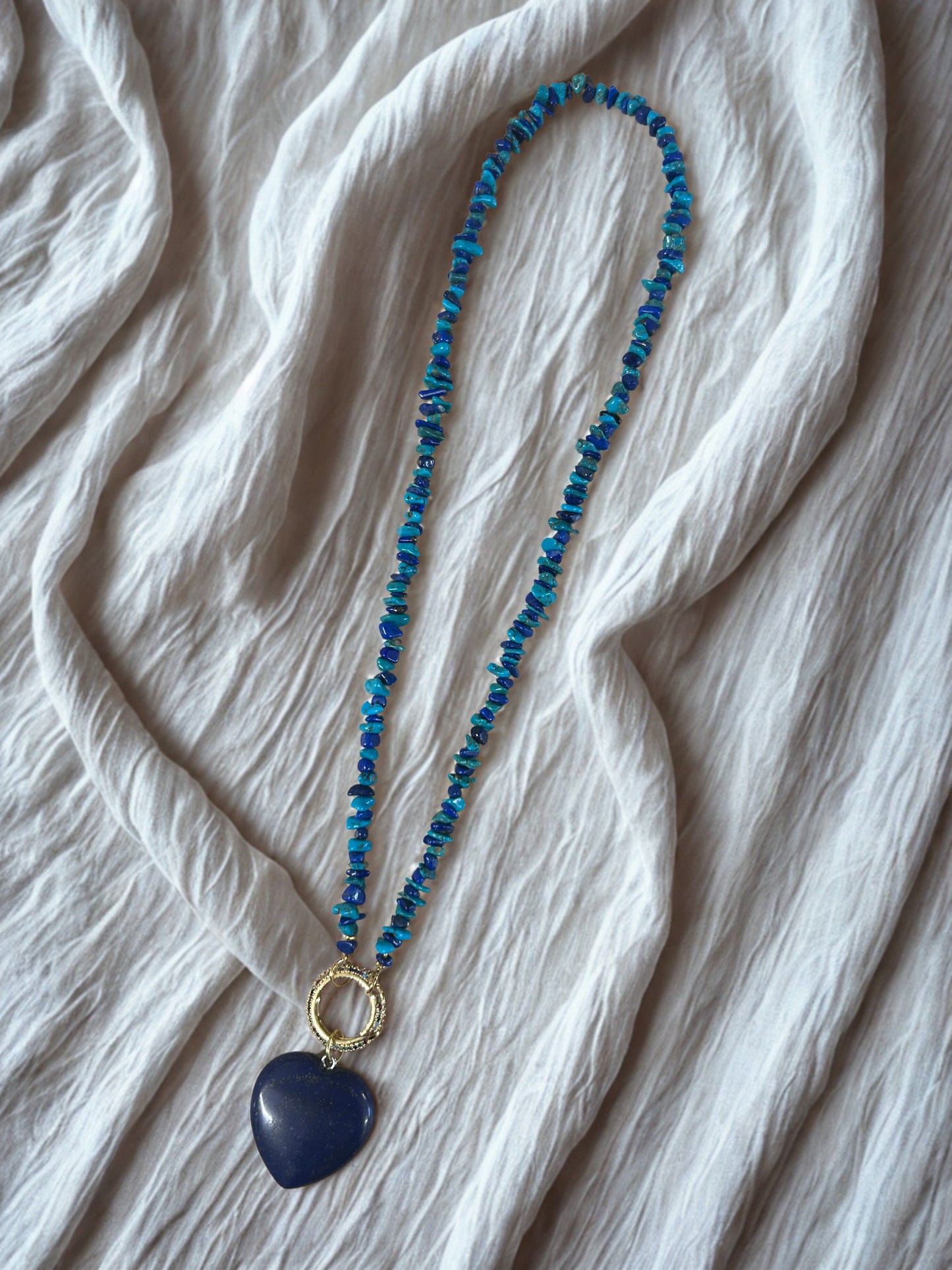 Ketting Turkoois en Lapis Lazuli