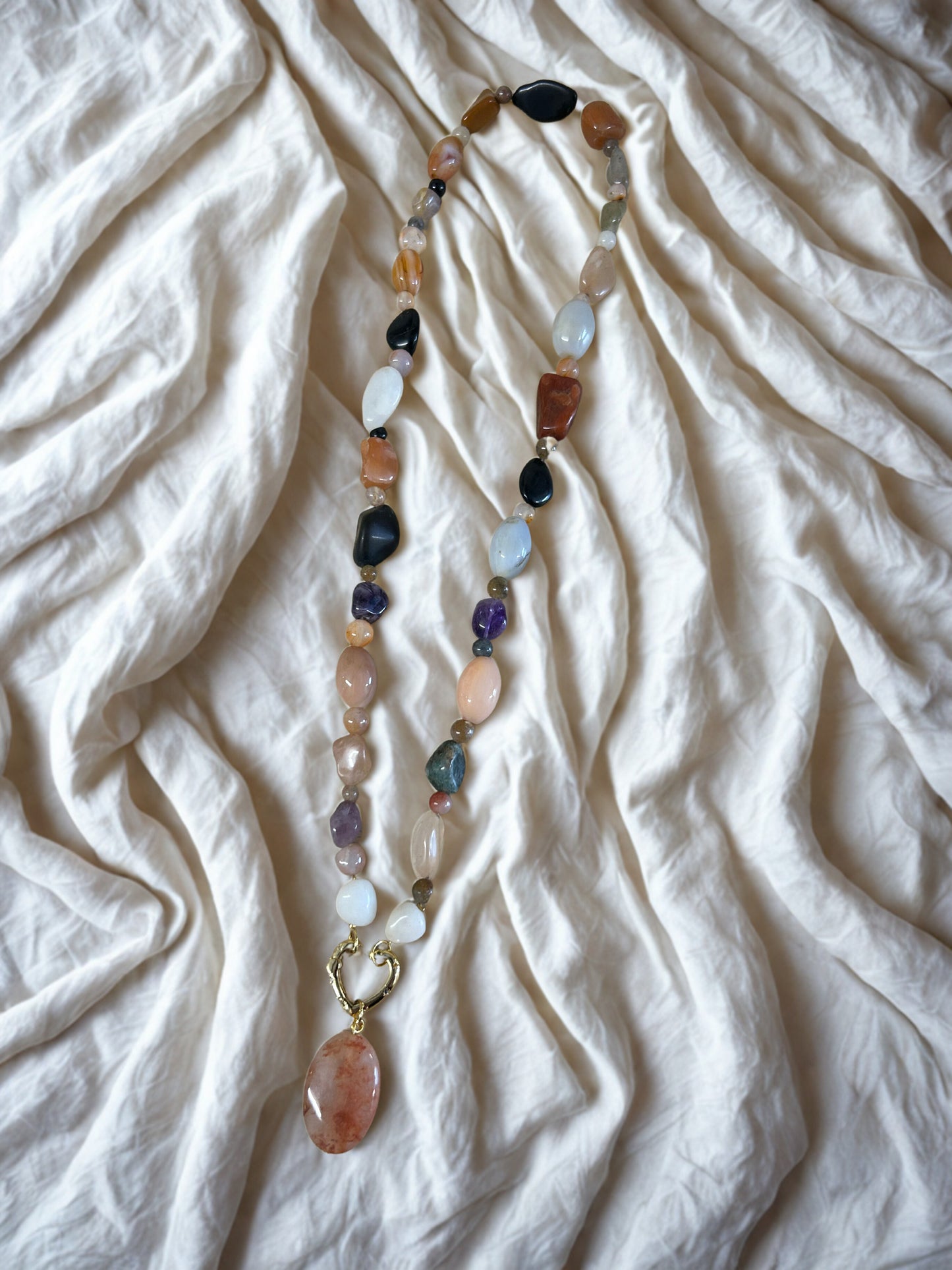 Ketting Jaspis en Agaat