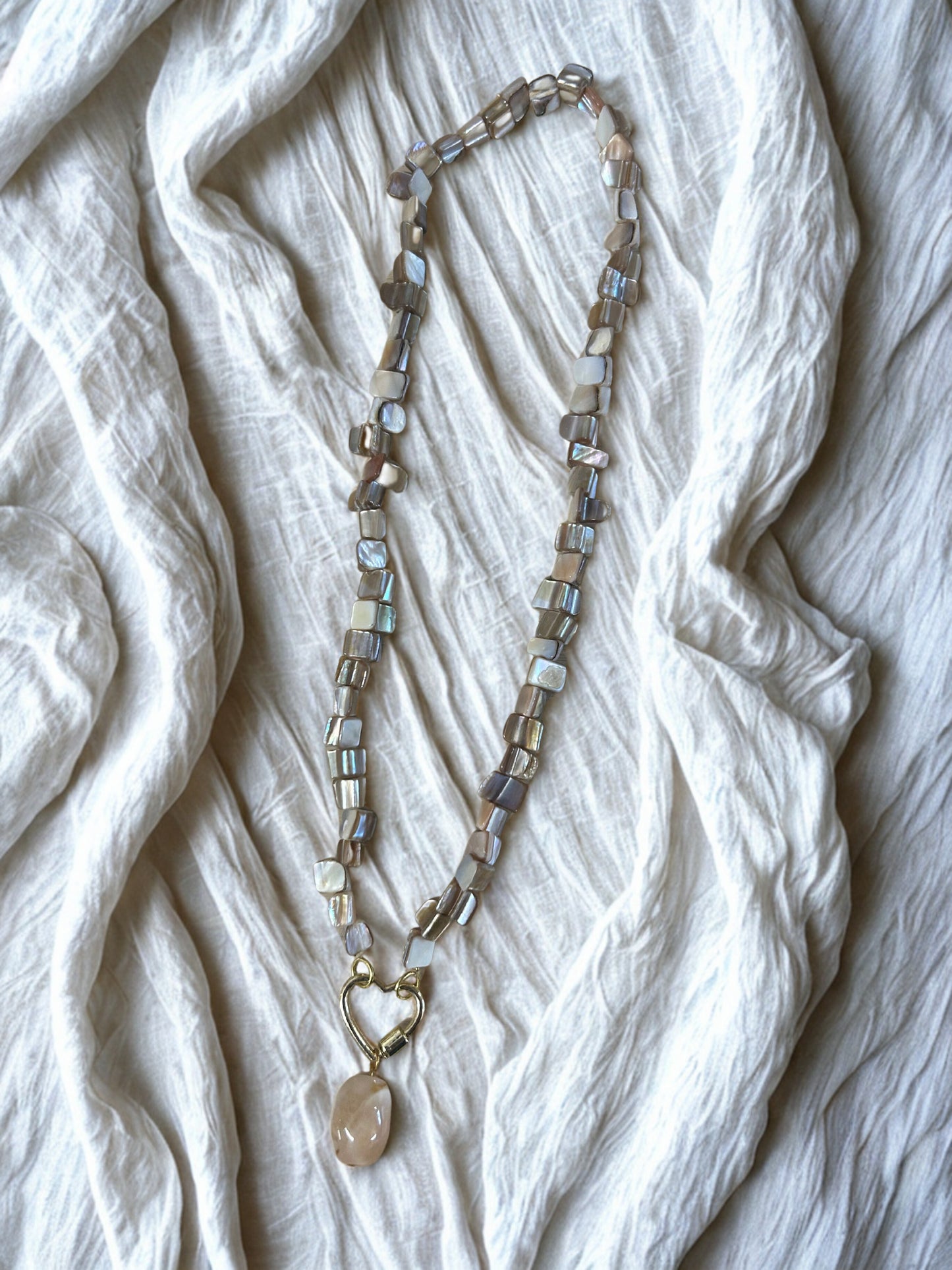 Ketting Parelmoer en Agaat
