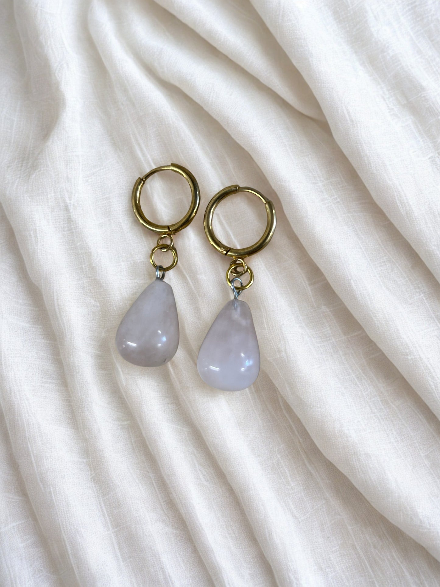 Oorbellen Rosekwarts