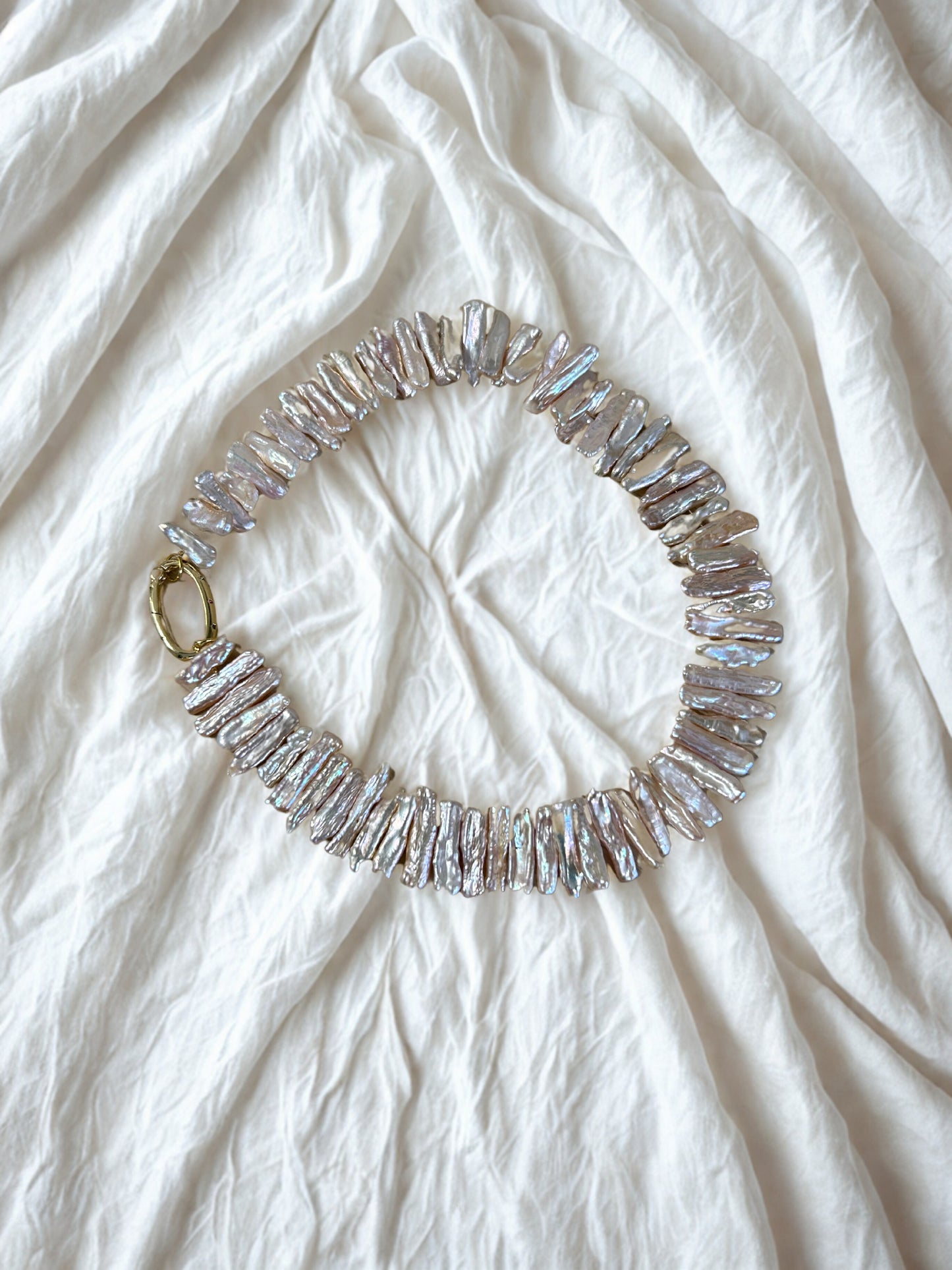 Ketting wilde parel