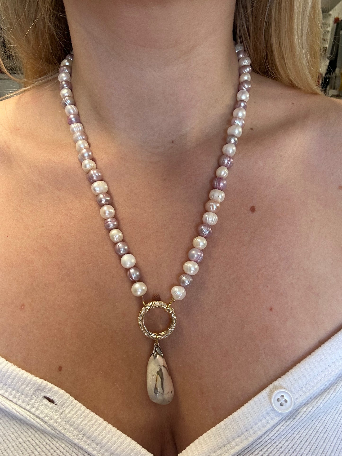 Ketting Parel en Roze opaal